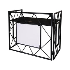 Equinox Truss Booth Matt Black inkl. Overhead-Gantry-DJ-Disco-Beleuchtung