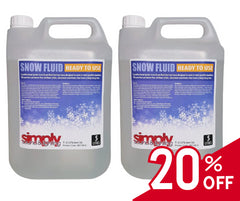 2x Simply Sound 5L High Quality Snow Fluid