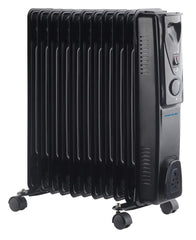 Pro-Elec 2.5kW 11 Fin Oil Filled Radiator Black 2500W Heater