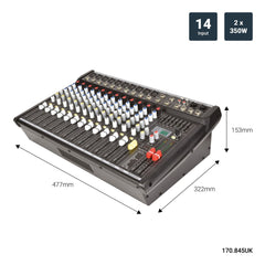 Citronic CSP-714 Aktiv-Mischverstärker 1000 W FX