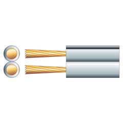 QTX 100m White ECONOMY FIG 8 Speaker Cable