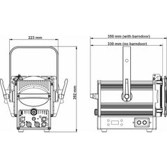 Briteq BT-THEATRE 261FC Vollfarb-LED-Theater Fresnel 200 W