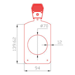 eLumen8 Virtuoso Profile Glass Gobo Holder