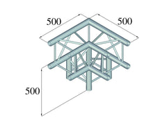 Alutruss Quadlock 6082L-30 3-Way Corner 90?