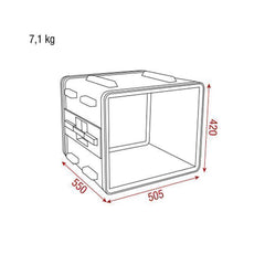 DAP DoubleDoor-Gehäuse 8U ABS