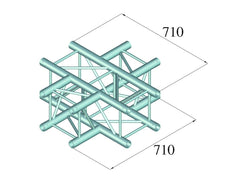 Alutruss Quadlock 6082C-41 4-Way Cross Piece