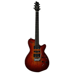 Godin Xtsa 3 Voice Electric Guitar - Light Burst Flame W/bag