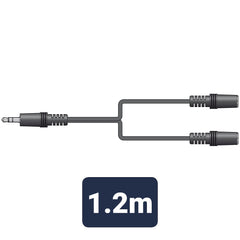 AV:Link fiche stéréo 3,5 mm vers 2 prises stéréo 3,5 mm câble 1,2 m