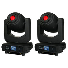 2x Projecteur à lyre Equinox Fusion 150 Spot 150w