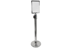 citronic A4 Portrait Sign Holder Chrome Finish