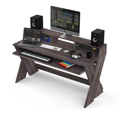 Glorious Sound Desk Pro Station de travail de studio professionnelle en noyer