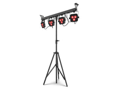 2x Chauvet 4Bar LT BT ILS 4-Head Wash Tripod with Footswitch BTAir Compatible