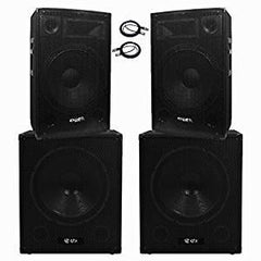 Ibiza Sound Active 3800W PA System DJ Disco Sound System Powered Package