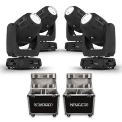 4x Chauvet Intimidator Hybrid 140SR Moving Head 140W Bundle