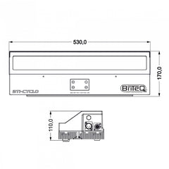 Briteq BTI-CYCLO IP65 Full Color LED Cyclorama 83°x51° Beam Angle