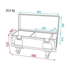 DAP Case for 8x FX Shot & 4x Baseplate Flightcase