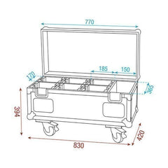 Mallette DAP pour 6pcs EventLITE pour EventLITE 6/3