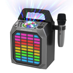 Easy Karaoke EKS222BT Party Hub with Light Show & Wireless Microphone