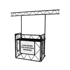 Equinox Truss Booth Matt Black inkl. Overhead-Gantry-DJ-Disco-Beleuchtung