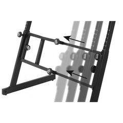 On Stage Pro Heavy Duty Folding Z Keyboard Stand W 2nd Tier