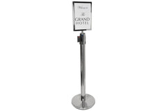 citronic A4 Portrait Sign Holder Chrome Finish