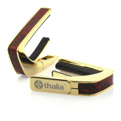 Thalia 24k Gold Finish Capo With Crimson Paua Inlay