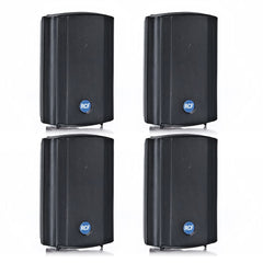 4x RCF DM41B 30W 100V Haut-parleurs de fond classés IP55 (Noir)