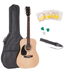 Encore Left Handed Acoustic Guitar Outfit - Natural