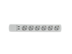 Distributeur Eurolite 6 volets + 2 USB Bk