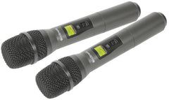 Chord RU210-H – système de Microphone portable double UHF réglable, Radio sans fil