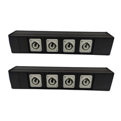 2x Thor Powercon Splitter Power Split Box 4 Way Power Distributor