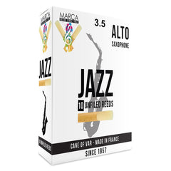 Marca Jazz Unfiled Reeds - 10 Pack - Alto Sax - 3.5