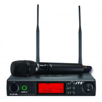 JTS UHF PLL Single Channel Diversity Handheld Wireless Microphone System with REMOSET and BNC antenna CH38