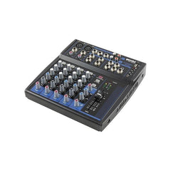 Gemini GEM-08USB Compact 8 Channel Analogue Mixer Including 2 Mic Channels, 3 Band EQ, USB Playback From USB Devices, And Bluetooth Streaming