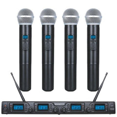 Système de microphone portable sans fil Zzip UHF 4 canaux