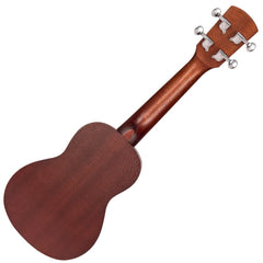 Laka Sapele Series Soprano Ukulele & Bag - Chocolate