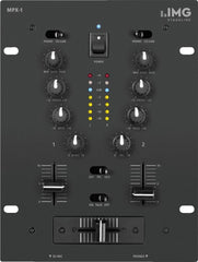 IMG Stageline MPX-1/BK Table de mixage DJ stéréo Crossfader Noir