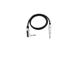 Omnitronic Jack Cable 6.3 Mono 1X 90? 1.5M Bk