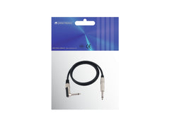 Omnitronic Jack Cable 6.3 Mono 1X 90? 1.5M Bk