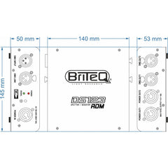 Briteq DS123-RDM RDM Compatible DMX Splitter Powercon DMX