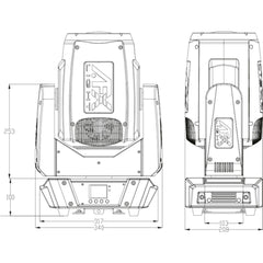 AFX BEAM-200LED-FC Hybrid 200w Moving Head Beam Spot in Flightcase