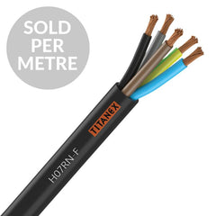 Titanex H07-RNF 25mm 5 Core Rubber Cable - Cut Length