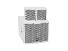 Omnitronic Set Molly-12A Subwoofer Active + 2X Molly-6 Top 8 Ohm, White