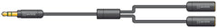 AV:Link Precision 3,5-mm-Stecker auf 2 x 3,5-mm-Buchsen-Splitterkabel 0,3 m