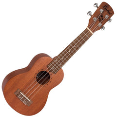 Laka Sapele Series Soprano Ukulele & Bag - Natural Mahogany