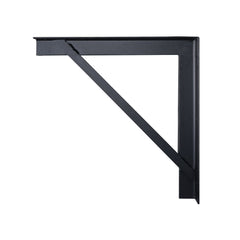 Support d'angle eLumen8 450 mm x 450 mm noir pour barre d'éclairage