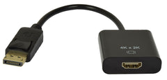 AV:Link-Adapterkabel, Display-Port-Stecker – HDMI-Buchse, 0,2 m