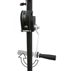 2x Hilec LS-270 Wind Up Lighting Stand Winch TUV 70kg 2.7M DJ Disco Lighting