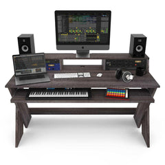 Glorious Sound Desk Pro Station de travail de studio professionnelle en noyer