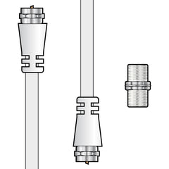 AV:Link Koaxial-F-Stecker-Stecker-Kabel-Set, 5,0 m